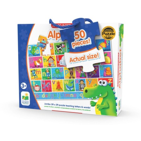 Puzzle mare Educativ de podea sa invatam Alfabetul in engleza 50 piese 91.44x60.96 cm